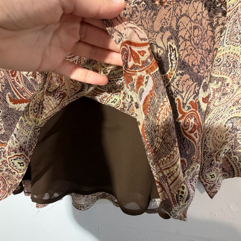 Whimsi Y2K New 100% Silk Paisley Beaded Blouse Size M Boho Festival - Picture 5 of 6
